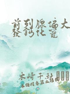 前列腺偏大伴多发钙化灶