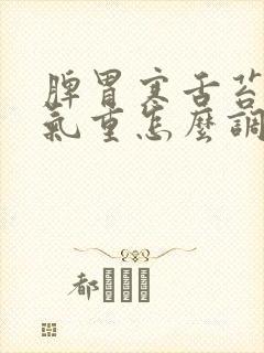 脾胃寒舌苔白湿气重怎么调理