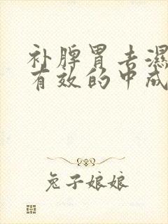 补脾胃去湿气最有效的中成药