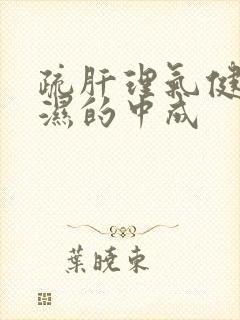 疏肝理气健脾祛湿的中成