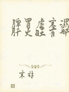 脾胃虚寒湿气重肝火旺有哪些症状