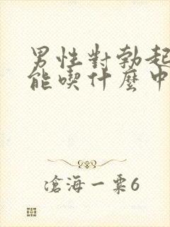 男性对勃起功功能吃什么中药