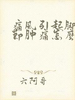 痛风引起脚踝关节肿痛怎么办