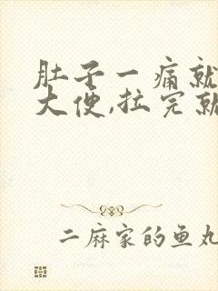 肚子一痛就要拉大便,拉完就好了