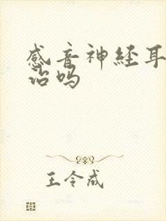 感音神经耳聋能治吗