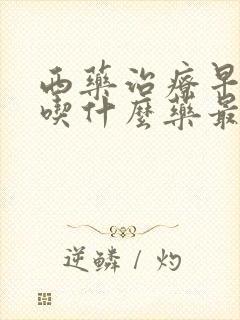 西药治疗早些泄吃什么药最好