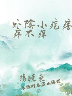 外阴小疙瘩 不疼不痒