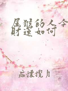 属猴的人今年的财运如何