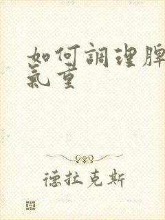 如何调理脾胃湿气重