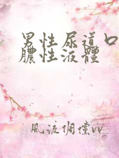 男性尿道口分泌脓性液体