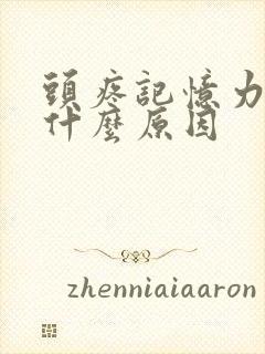 头疼记忆力减退什么原因