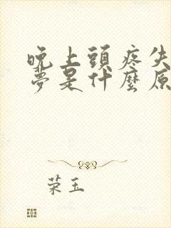 晚上头疼失眠多梦是什么原因引起的