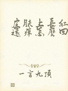 皮肤上长红块癣还痒怎么回事