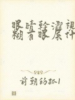 眼睛干涩视力模糊有眼屎什么原因