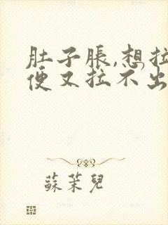 肚子胀,想拉大便又拉不出来怎么办