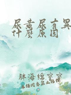 尿黄尿有异味是什么原因