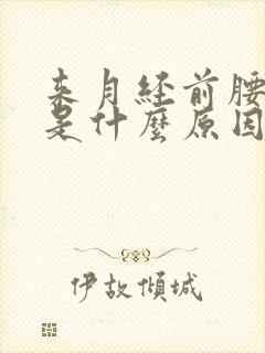 来月经前腰酸痛是什么原因