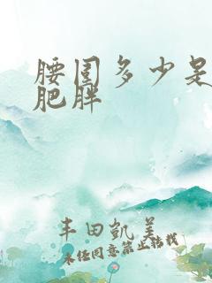 腰围多少是腹型肥胖