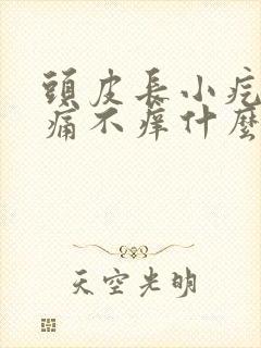 头皮长小疙瘩不痛不痒什么原因