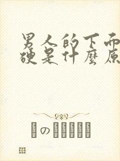 男人的下面不会硬是什么原因