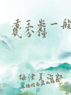 煮玉米一般要煮几分钟