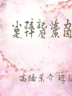 小孩记忆力下降是什么原因引起的