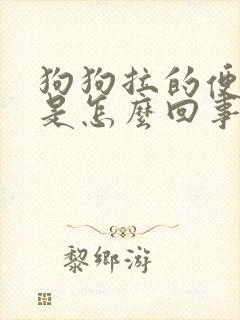 狗狗拉的便便软是怎么回事