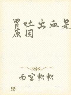 胃吐出血是什么原因