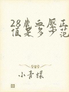 28岁血压正常值是多少范围