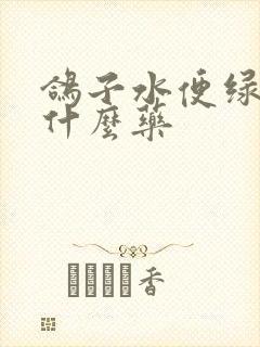 鸽子水便绿便吃什么药