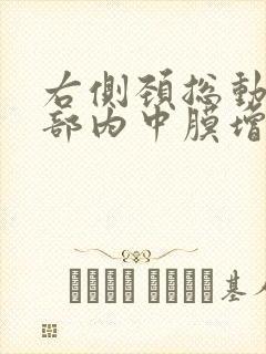 右侧颈总动脉局部内中膜增厚