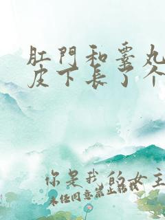 肛门和睾丸之间皮下长了个硬疙瘩