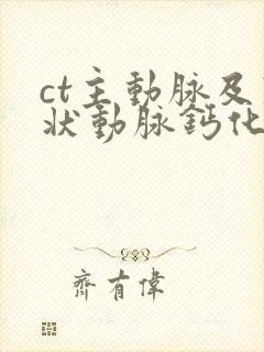 ct主动脉及冠状动脉钙化