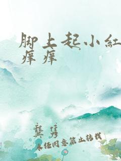 脚上起小红疙瘩痒痒