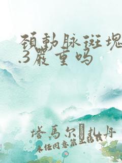 颈动脉斑块厚2.3严重吗