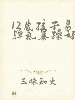 12岁孩子易怒脾气暴躁好