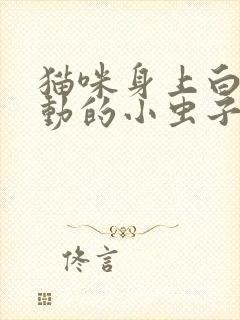 猫咪身上白色蠕动的小虫子是什么