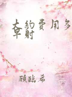 大约费用多少治早射