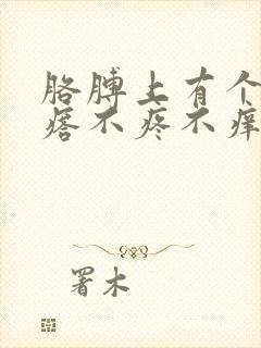 胳膊上有个小疙瘩不疼不痒怎么回事