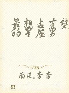 最想占有双子女的星座男