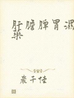 肝胆脾胃湿热中药