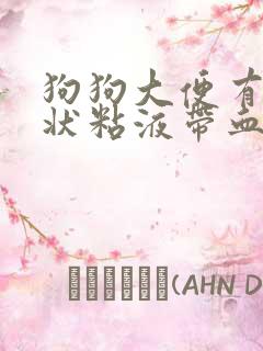 狗狗大便有果冻状粘液带血丝