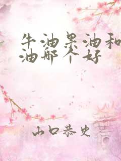 牛油果油和椰子油哪个好