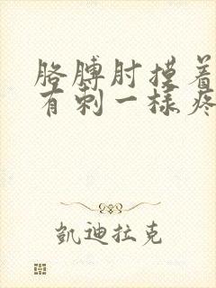 胳膊肘摸着好像有刺一样疼