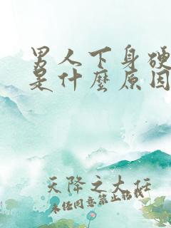 男人下身硬不起是什么原因