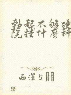 勃起不够硬到医院挂什么科