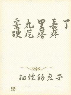 睾丸里长了一个硬疙瘩疼