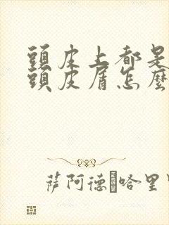 头皮上都是大块头皮屑怎么回事