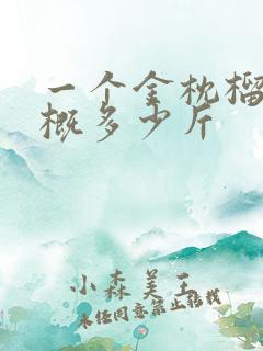 一个金枕榴莲大概多少斤