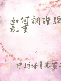 如何调理脾胃湿气重